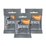 Kit Jontex Preservativo Lubrificado Marathon 3 uni