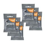 Kit Jontex Preservativo Lubrificado Marathon 6 uni