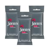 Kit Jontex Preservativo Lubrificado Ultra Resistente c/6 - 3 unid.