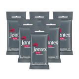 Kit Jontex Preservativo Lubrificado Ultra Resistente c/6 - 6 unid.