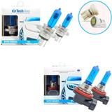 Kit Lampada H4 H11 Super Branca 8500k Tipo Xenon + Pingo Led - Techone