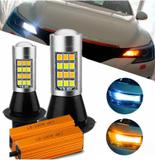 Kit Lampada Led Drl Seta 2 Em 1 Branca E Laranja 1 Polo P21W - Bombauto store