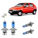 Kit Lampada Super Branca Fiat Palio G1 1996 A 2000 Farol Alto E Baixo - Skyway