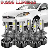 Kit Lampada Super Led Fiat Bravo 2012 Á 17 Baixo Alto Milha - Dmax