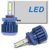 Kit Lâmpada Super LED H16 6000K 12V e 24V 40W 8000 LM Branca Efeito Xênon Carro Caminhão Moto - Prime