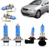 Kit Lampadas Astra Sunny Super Brancas Farol H7 Hb3 Milha H3 - Techone