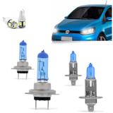 Kit Lampadas Fox Space Cross 2015 2016 2017 2018 Super Brancas Farol H7 H1 - Techone