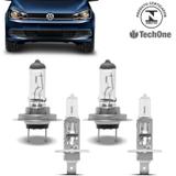 Kit Lampadas Gol Voyage G6 2013 2014 2015 2016 Techone H7 H1