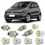 Kit Lâmpadas LED Pingo e Torpedo VW Fox 2010 a 2018 Farolete Placa Teto e Ré - Kit iluminação