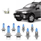 Kit Lampadas Palio Adventure G3 Super Brancas H7 H7 H1 H1 - Techone