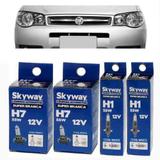 Kit Lampadas Palio Siena G3 Super Branca Farol Magneti H7 H1 - Skyway