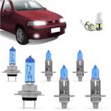 Kit Lampadas Palio Siena Strada G2 2000 2001 2002 2003 2004 Super Brancas H7 H1 H1 - Techone