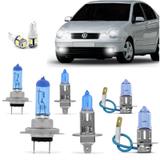 Kit Lampadas Polo 2002 2003 2004 2005 2006 Super Brancas Farol e Milha - Techone