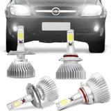 Kit Lâmpadas Super LED Headlight Celta 2006 A 2014 Farol Baixo Alto H4 Milha HB4 6000K Efeito Xênon - Prime