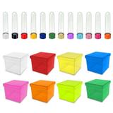 Kit Lembrancinhas 30 Tubete 13cm +30 Caixinha 5x5 Acrílica - Grupo oiram