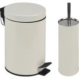 Kit Lixeira 3l Com Pedal E Escova Para Vaso Sanitário Mor