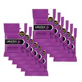 Kit Lovetex Preservativo Lubrificado Sabor Uva - 12 unid.