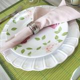 Kit Lugar Americano para Mesa Chemin 4 Peças - 30x45cm - Bambu Verde - Evolux