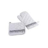 Kit Luva para Forno + Aparador Simple Branco E Cinza - Casa etna