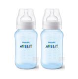 Kit Mamadeira Avent Classica 2 Pçs 330ml Azul 3m+ - Philips avent