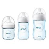 Kit Mamadeira Avent Pétala Azul 125ml, 260ml e 330ml