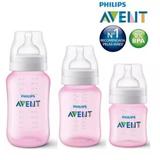 Kit Mamadeira C/ 3 125/260/330ML Clássica Rosa Philips AVENT