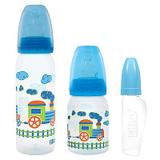 Kit Mamadeira Evolução Divertida Azul com 3 Unidades 13107 Lillo