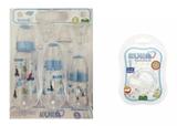 Kit mamadeira kuka com chupeta silicone 0 a 6 meses cha de bebê az