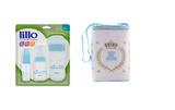 Kit mamadeira lillo + porta mamadeira cha de bebe az