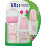 Kit mamadeira lillo primeiros passos rosa 4631