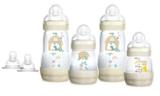 Kit Mamadeira MAM Easy Start First Bottle Anti-Cólica e Auto-Esterilizáveis Bege Neutral