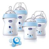 Kit Mamadeira NaturalFit - Chicco - 5 peças - Azul