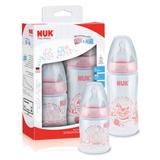 kit Mamadeira Nuk First Choice Anticólica 150/300ml Rosa