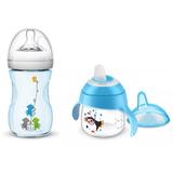 Kit Mamadeira Petala 260ML AZUL + Copo Pinguim AZUL AVENT - Philips avent