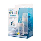 Kit Mamadeiras Anti Colica 125 e 260 ML Transparente - Avent