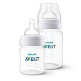 Kit Mamadeiras Anti-cólica Transparentes Nacional 125ml e 260ml - Philips Avent