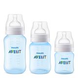 Kit Mamadeiras Avent Classica Anticólica Azul - Philips
