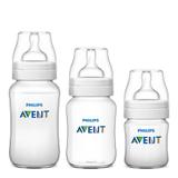 Kit Mamadeiras Avent Classica Anticólica Transparente - Philips