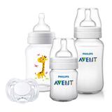 Kit Mamadeiras Classic+ 125, 260, 330ml Girafa e Chupeta - Philips Avent