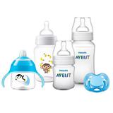 Kit Mamadeiras Classic+ 125, 260, 330ml Macaco, Chupeta e Copo Pinguim - Philips Avent