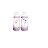 Kit Mamadeiras FIRST Bottle 2 Peças (0M+) 260ML GIRLS MAM 4674