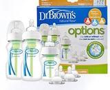 Kit mamadeiras options boca larga dr browns 0-6 meses