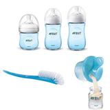 Kit Mamadeiras Petala 125/260/330ML + Acessorios AZUL Philips AVENT