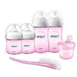 Kit Mamadeiras Pétalas 125ml, 260ml e Acesssórios Rosas - Philips Avent