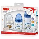 Kit Mamadeiras Starter FIRST Choice Dinossauro 3 Peças 90ML/150ML/300ML NUK PA7066-MB