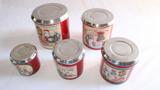 Kit mantimento aluminio 5pcs decopagem vermelho galinha* - Pedreira