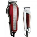 Kit Máquina de corte Wahl Legend e Detailer, Vermelho/Branco - 110V