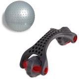 Kit Massageador Corporal LiveUp LS5046 + Bola de Massagem 65cm LIVEUP LS3224
