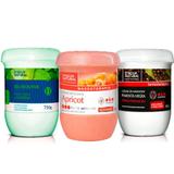 Kit Massagem Pimenta Negra, Esfoliante Apricot Forte Abrasão e Gel Redutor Dagua Natural - Dagua natural