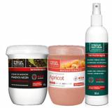 Kit Massagem Pimenta Negra, Fluido Termoativo e Esfoliante Forte Abrasão Dagua Natural